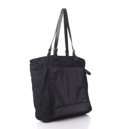 Prada Tessuto Nylon Soft Calfskin Tote Baltico 3 of 10