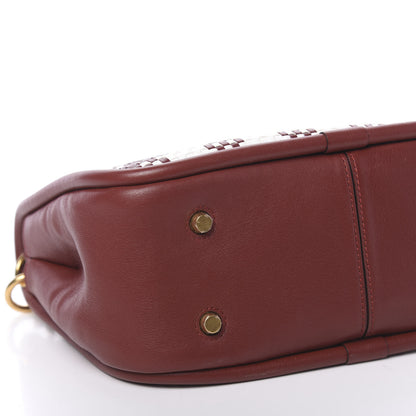 Mulberry Vichy Woven Check Small Leighton Venetian Red 9 of 9