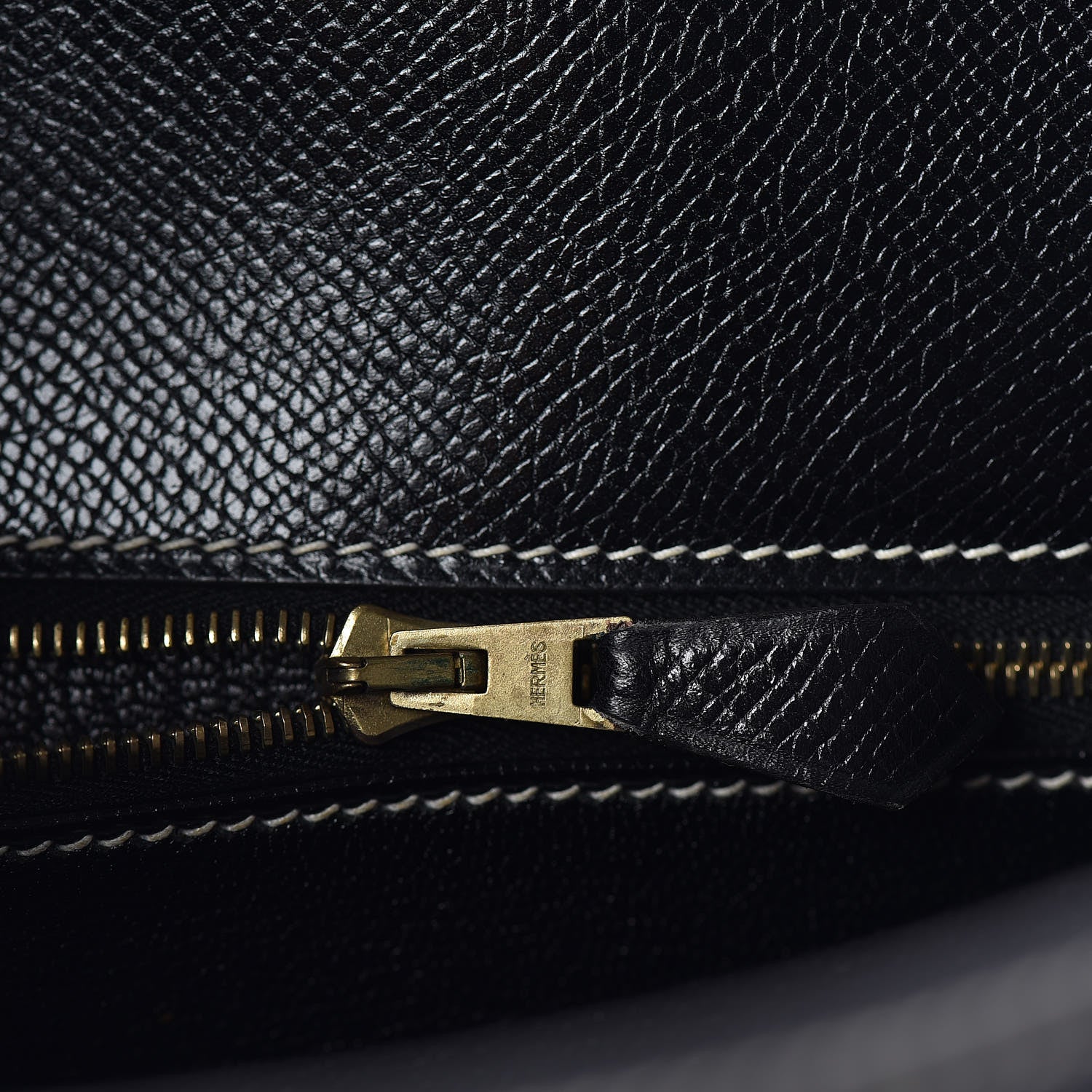 Hermes Veau Grain Lisse Kelly Sellier 32 Black 21 of 33