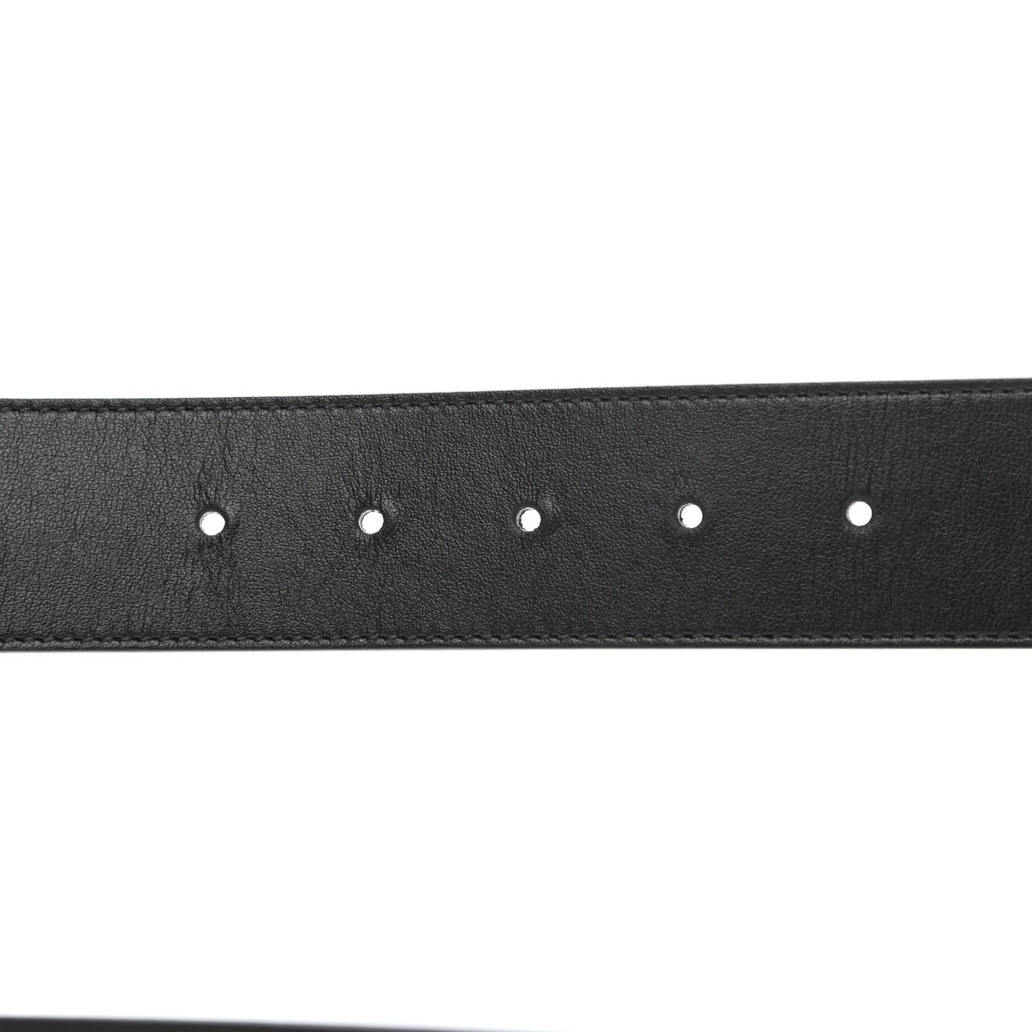 Plutone Calfskin Palladium Double G 40mm Belt 105 42 Black