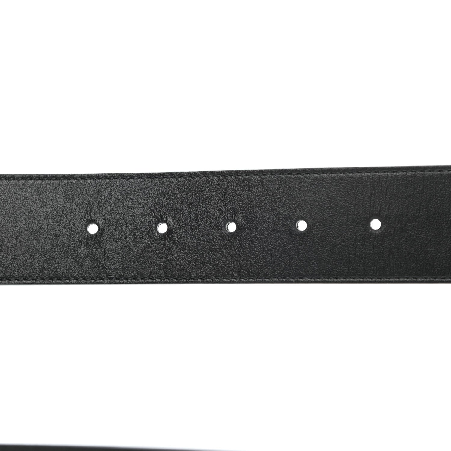 Gucci Plutone Calfskin Palladium Double G 40mm Belt 105 42 Black 6 of 10