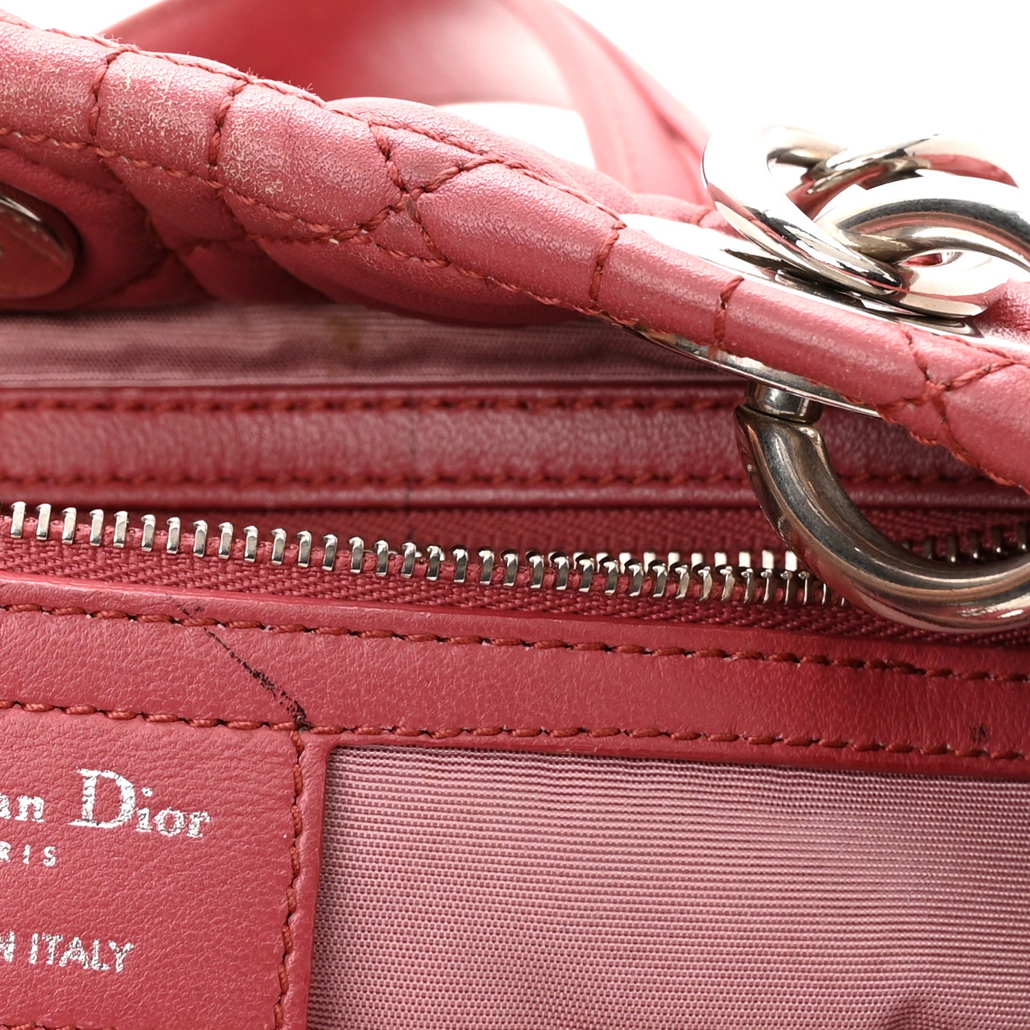 Christian Dior Lambskin Cannage Small Dior Soft Shopping Tote Pink 12 of 12
