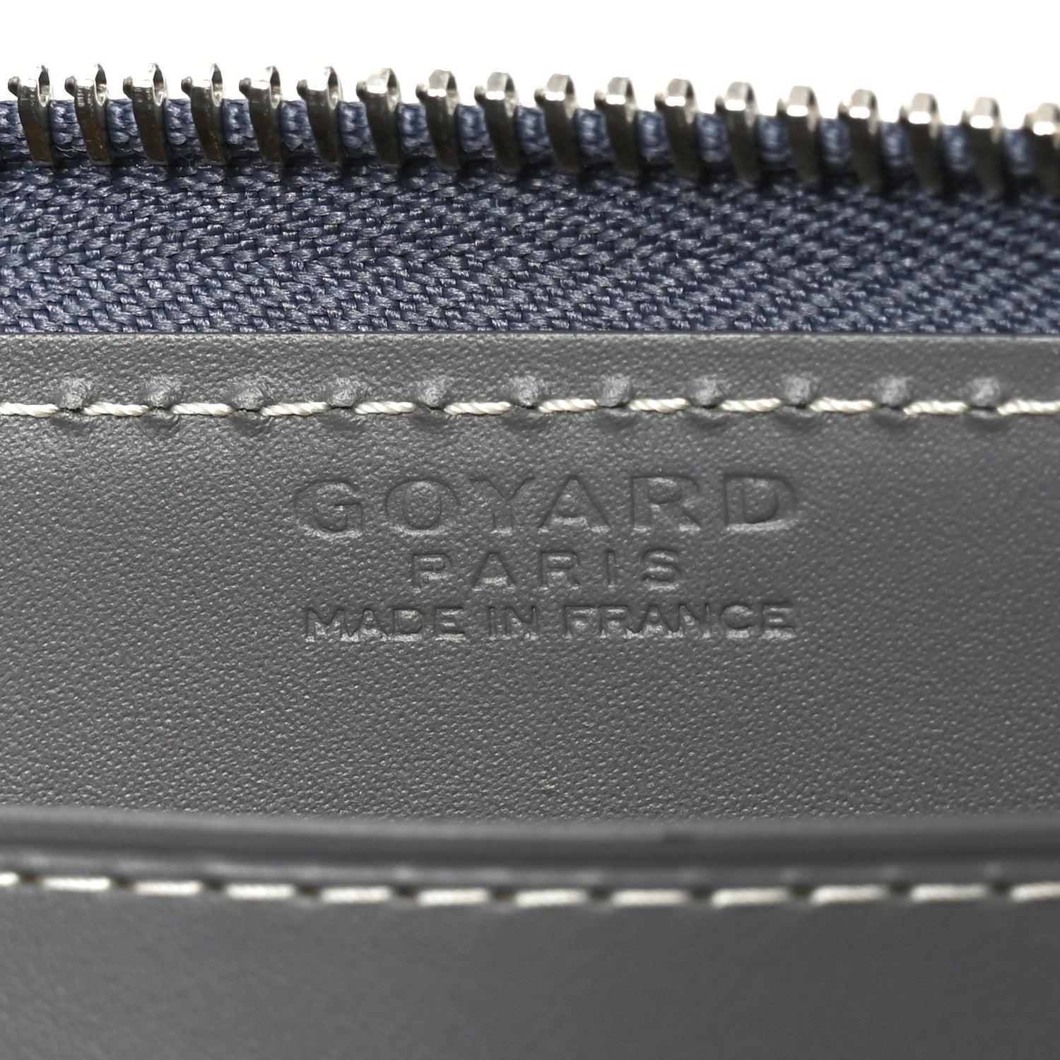 Goyard Goyardine Matignon Zip Around GM Wallet Grey 6 of 7
