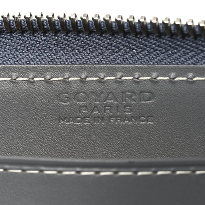 Goyard Goyardine Matignon Zip Around GM Wallet Grey 6 of 7