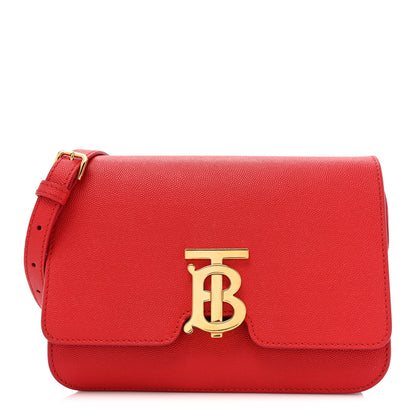 Burberry Grainy Calfskin Small TB Bag Bright Red 1 of 11
