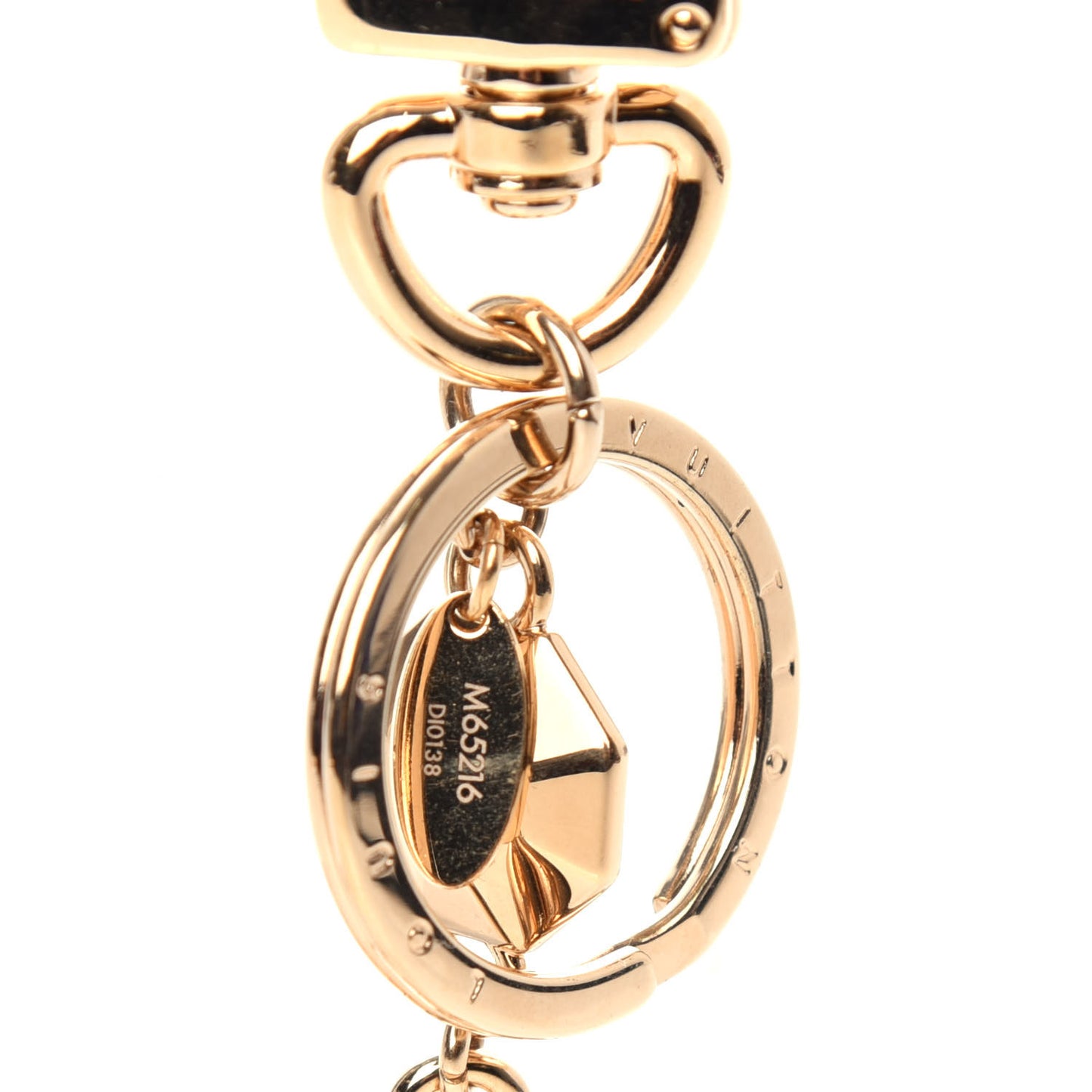 LV Facettes Bag Charm Key Holder Gold