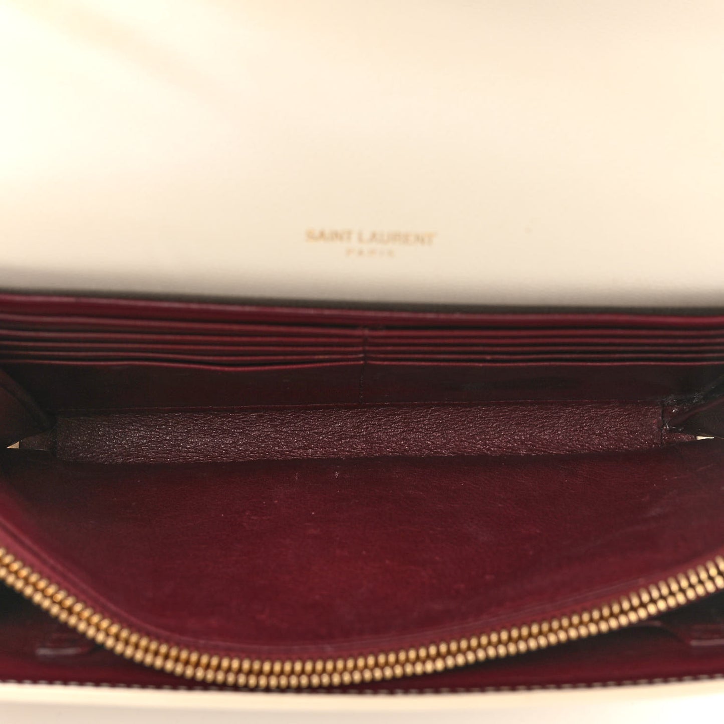 Grain De Poudre Monogram Cassandra Chain Wallet Crema Soft Rouge Legion
