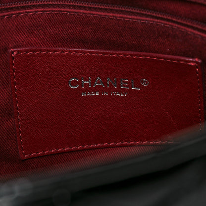 Chanel Patent Quilted Large Just Mademoiselle Bowling Bag Black 5 of 7