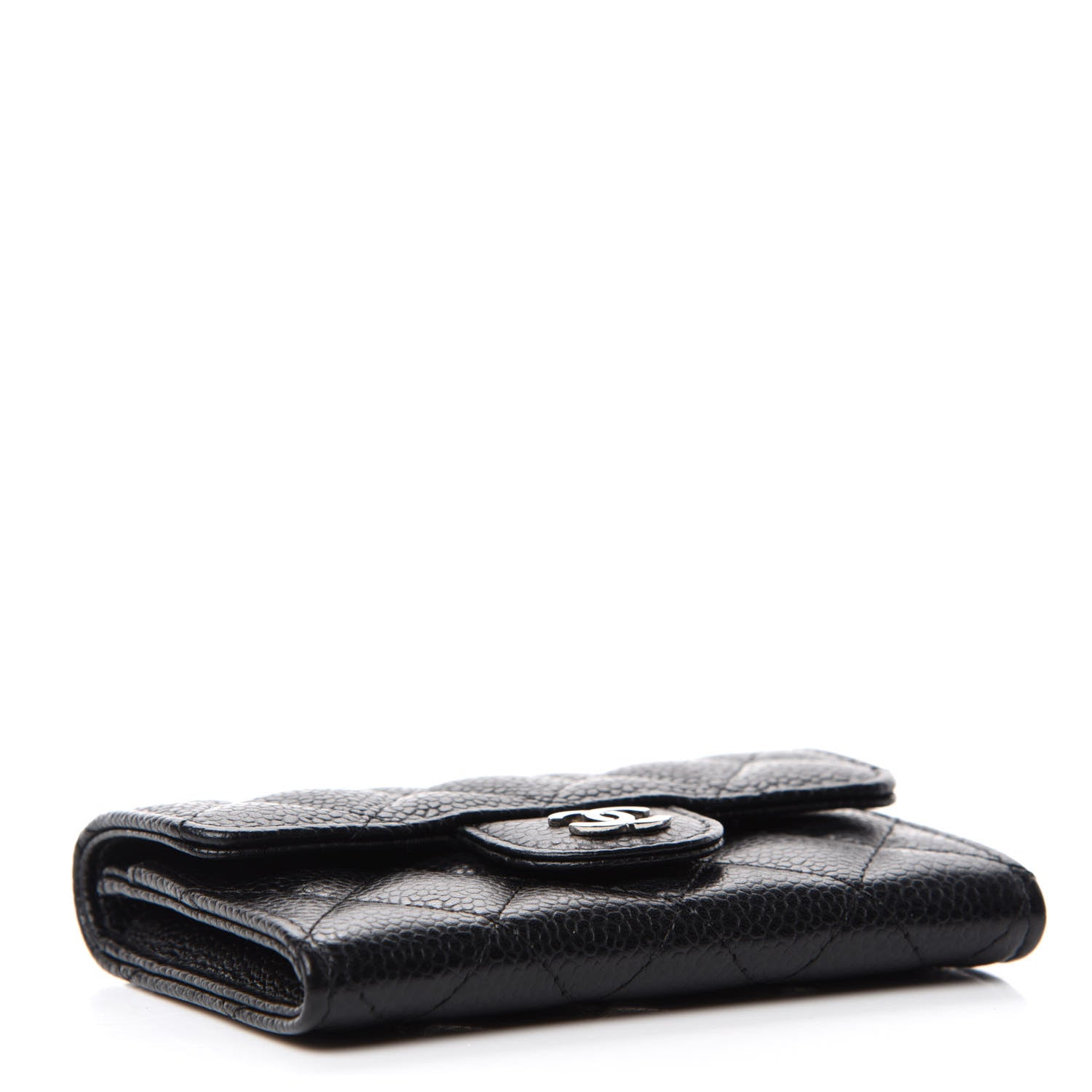 Chanel Caviar Quilted Flap Card Holder Black 4 of 9