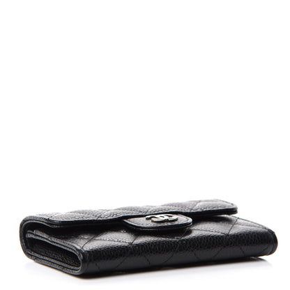Chanel Caviar Quilted Flap Card Holder Black 4 of 9