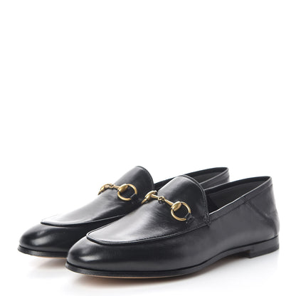 Gucci Lambskin Womens Brixton Horsebit Loafers 36.5 Black 3 of 8