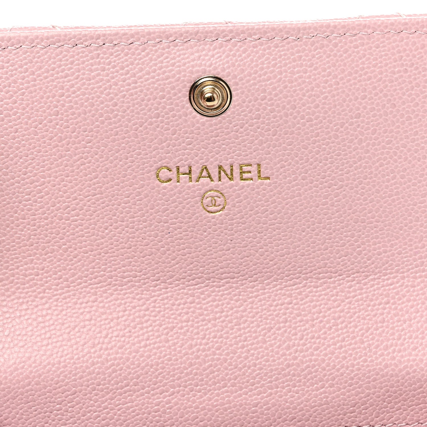 Chanel Caviar Quilted Studded CC Flap Card Holder Light Pink 6 of 9