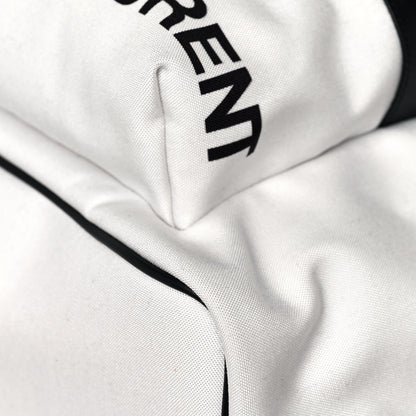 Saint Laurent Canvas Logo City Backpack White 9 of 12