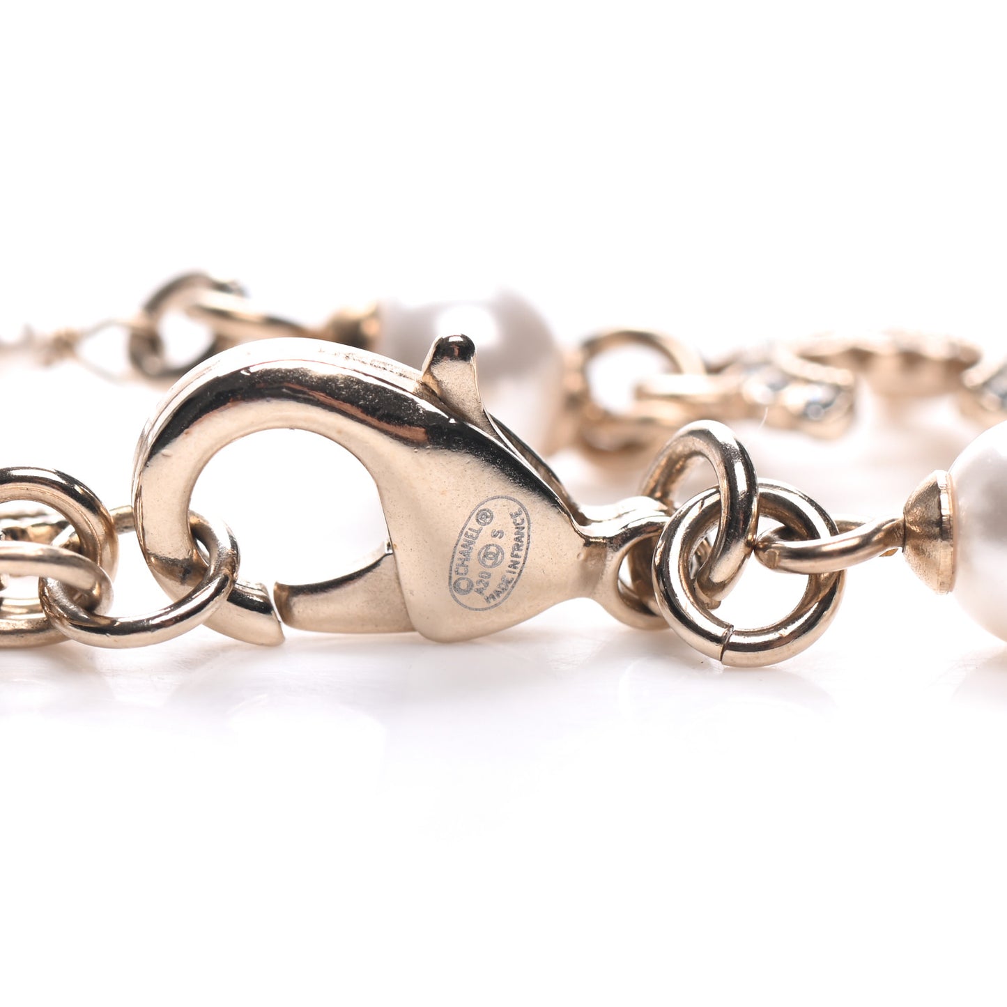 Pearl CC Coco Necklace Gold