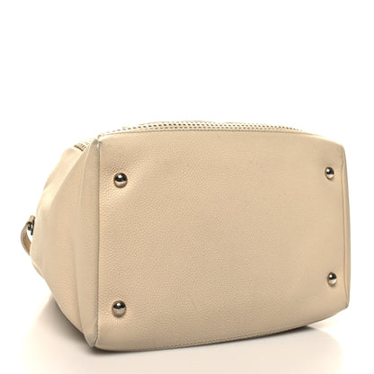 Chanel Caviar Perforated Bowler Beige 4 of 14