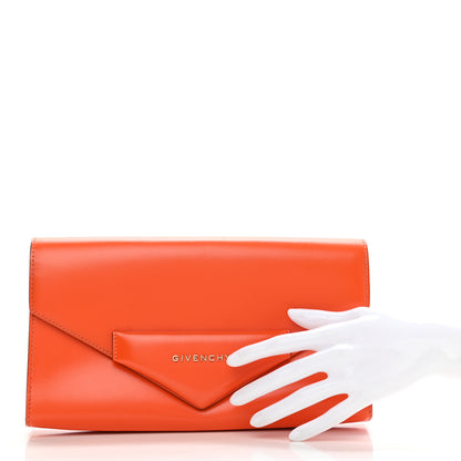 Givenchy Calfskin Antigona Evening Clutch Orange 2 of 10