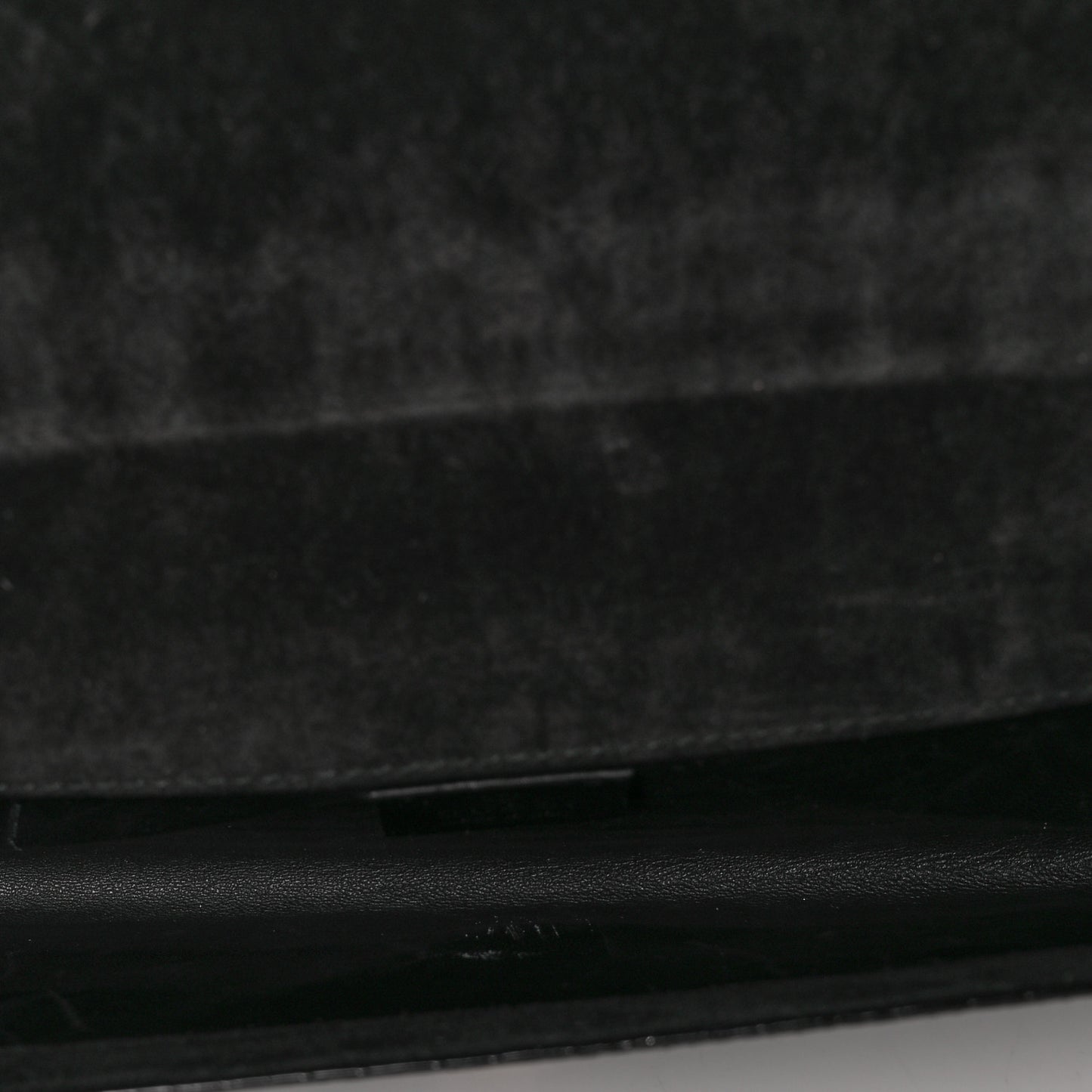Patent Microguccissima Small Broadway Clutch Black