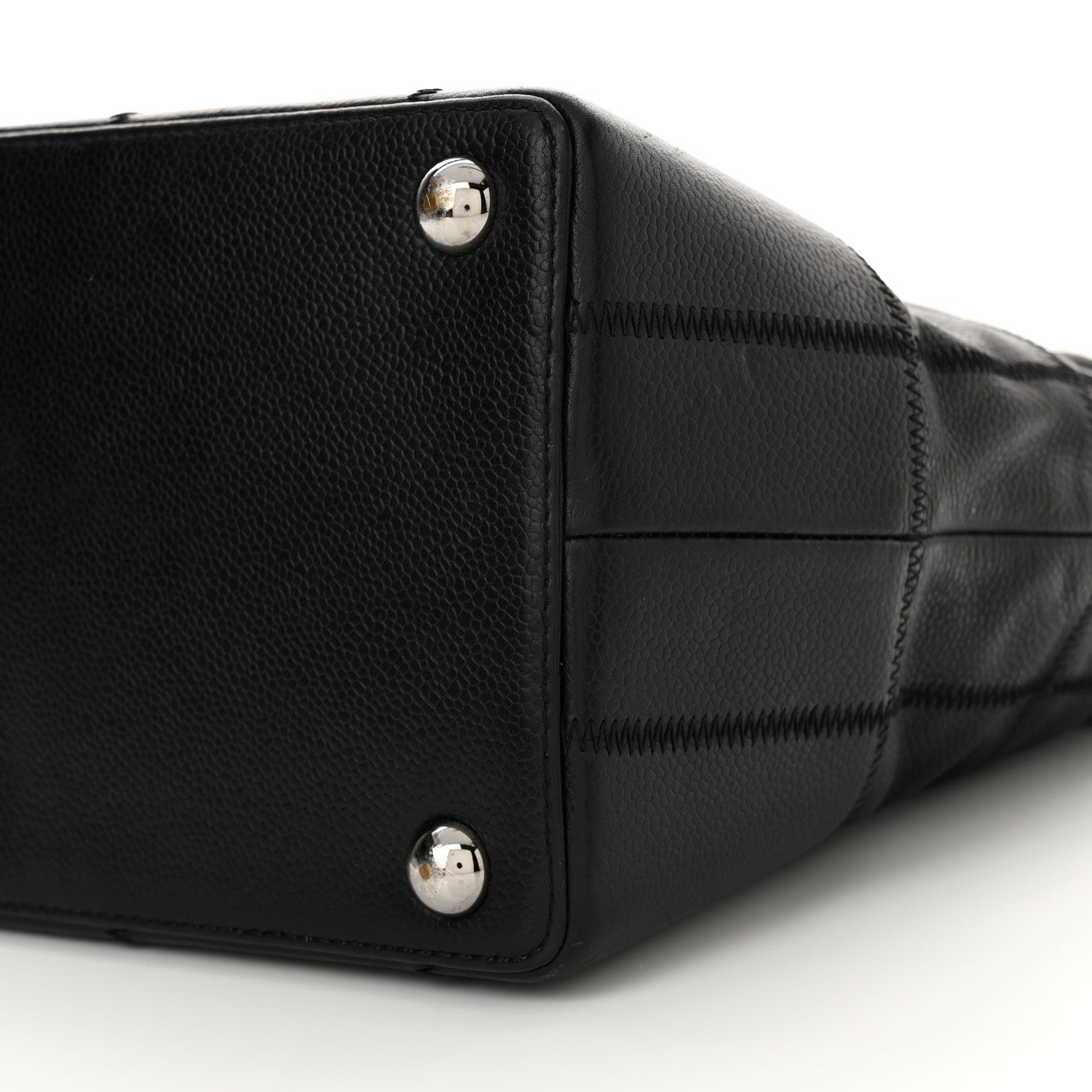 Chanel Caviar Square Stitched Hobo Black 10 of 11