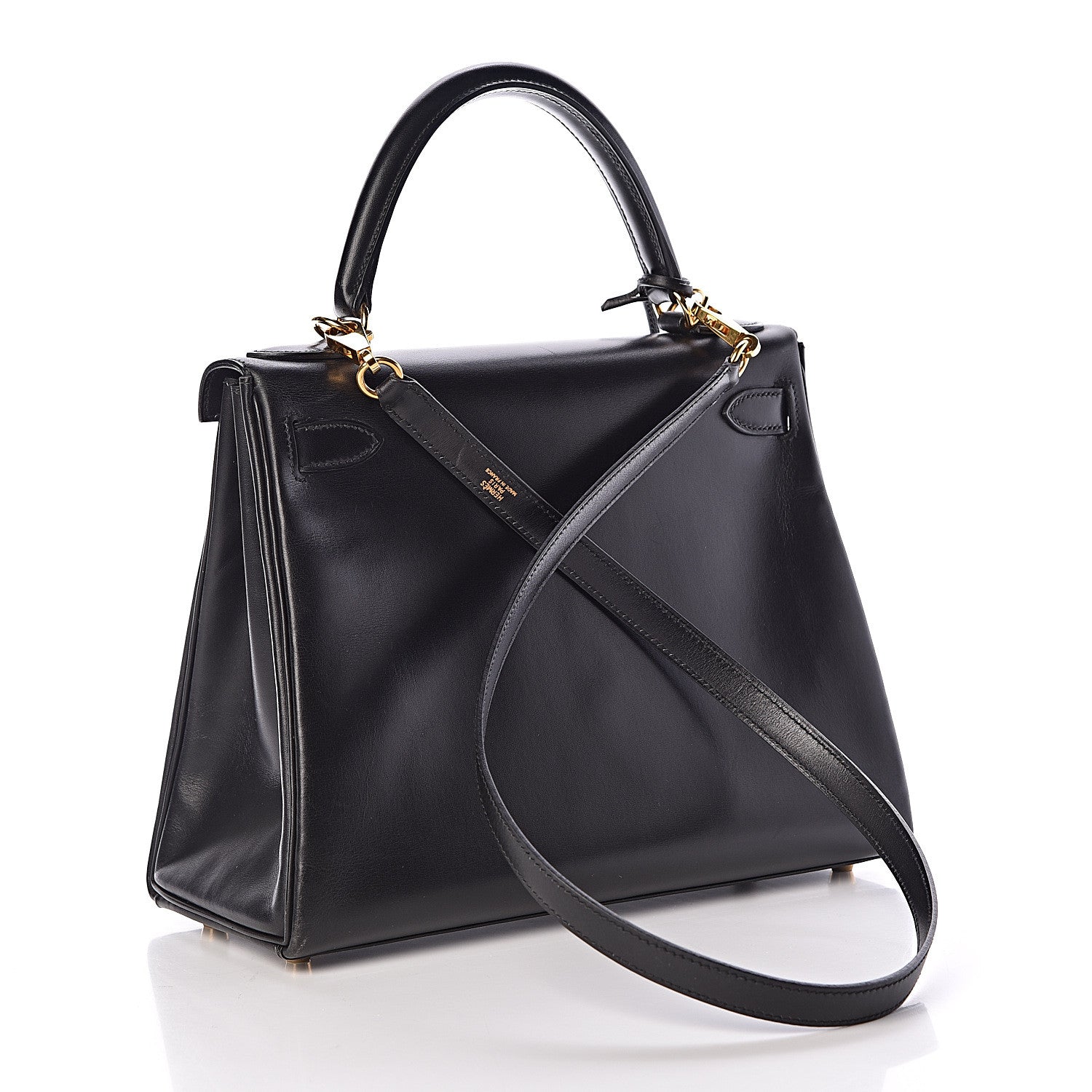 Hermes Box Kelly Retourne 28 Black 4 of 43