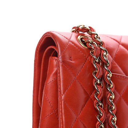 Chanel Lambskin Quilted Medium Double Flap Red 11 of 19