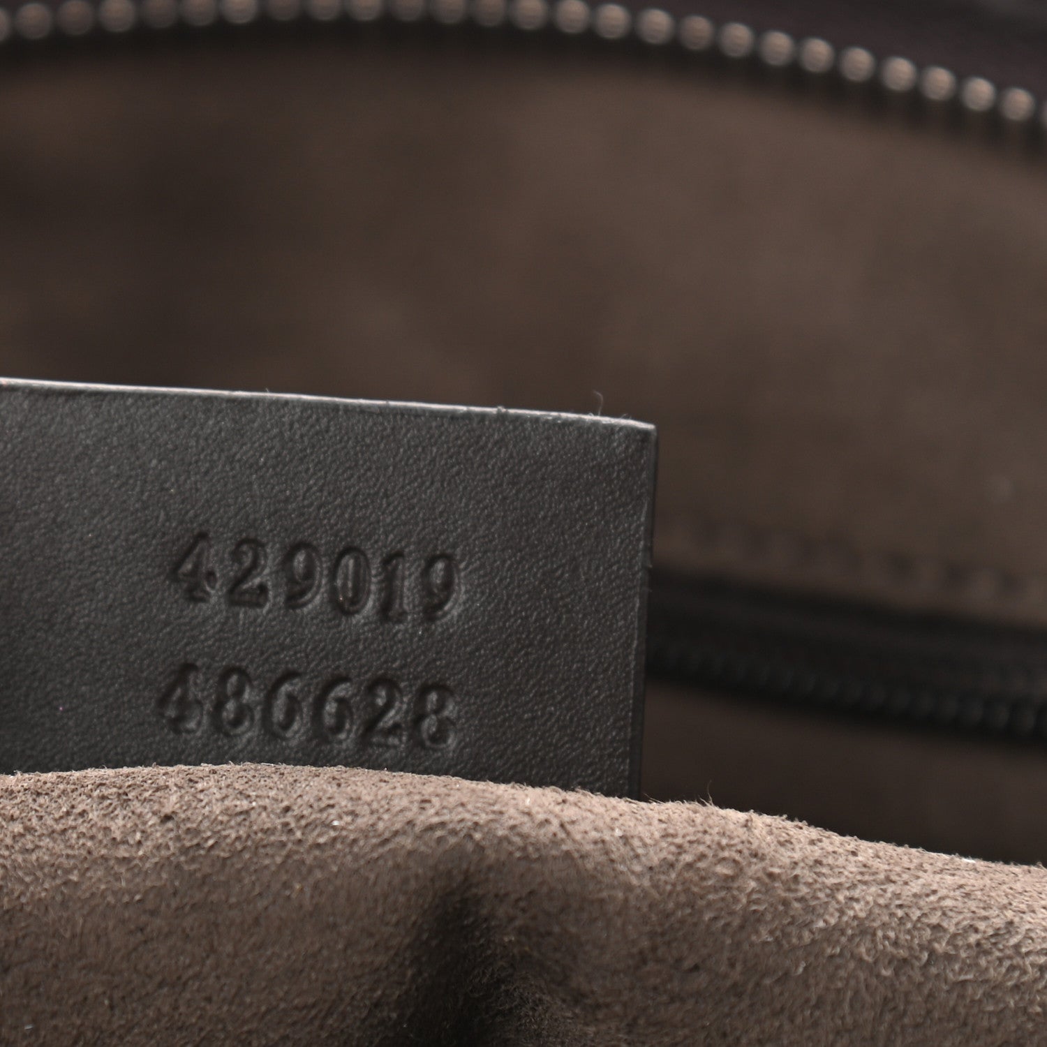 Gucci GG Supreme Monogram Small Zippered Tote Dark Brown 7 of 10