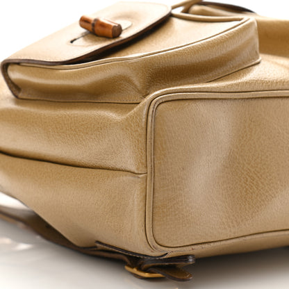 Gucci Calfskin Bamboo Backpack Beige 8 of 14