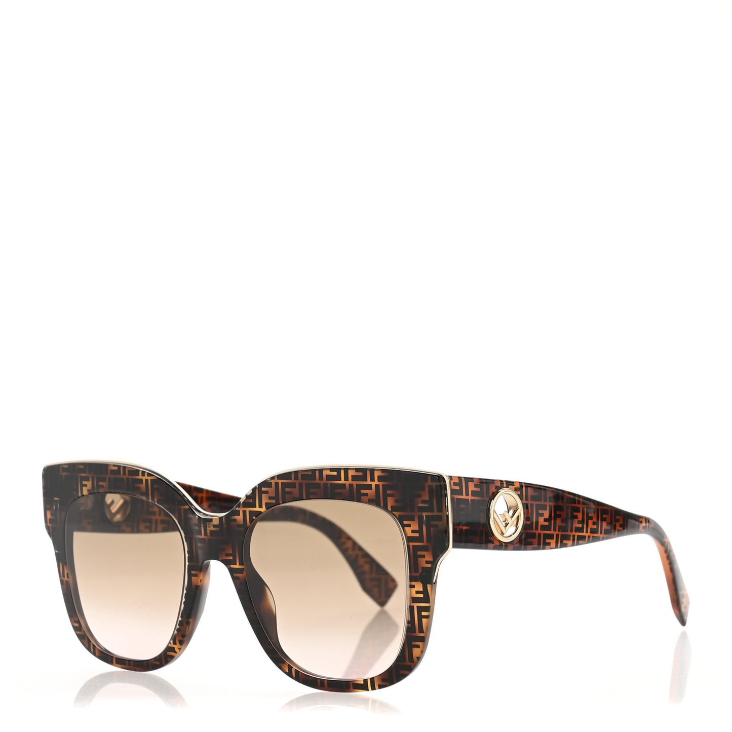 Acetate F is Fendi FF Cat Eye Sunglasses FF 0359/G/S Havana