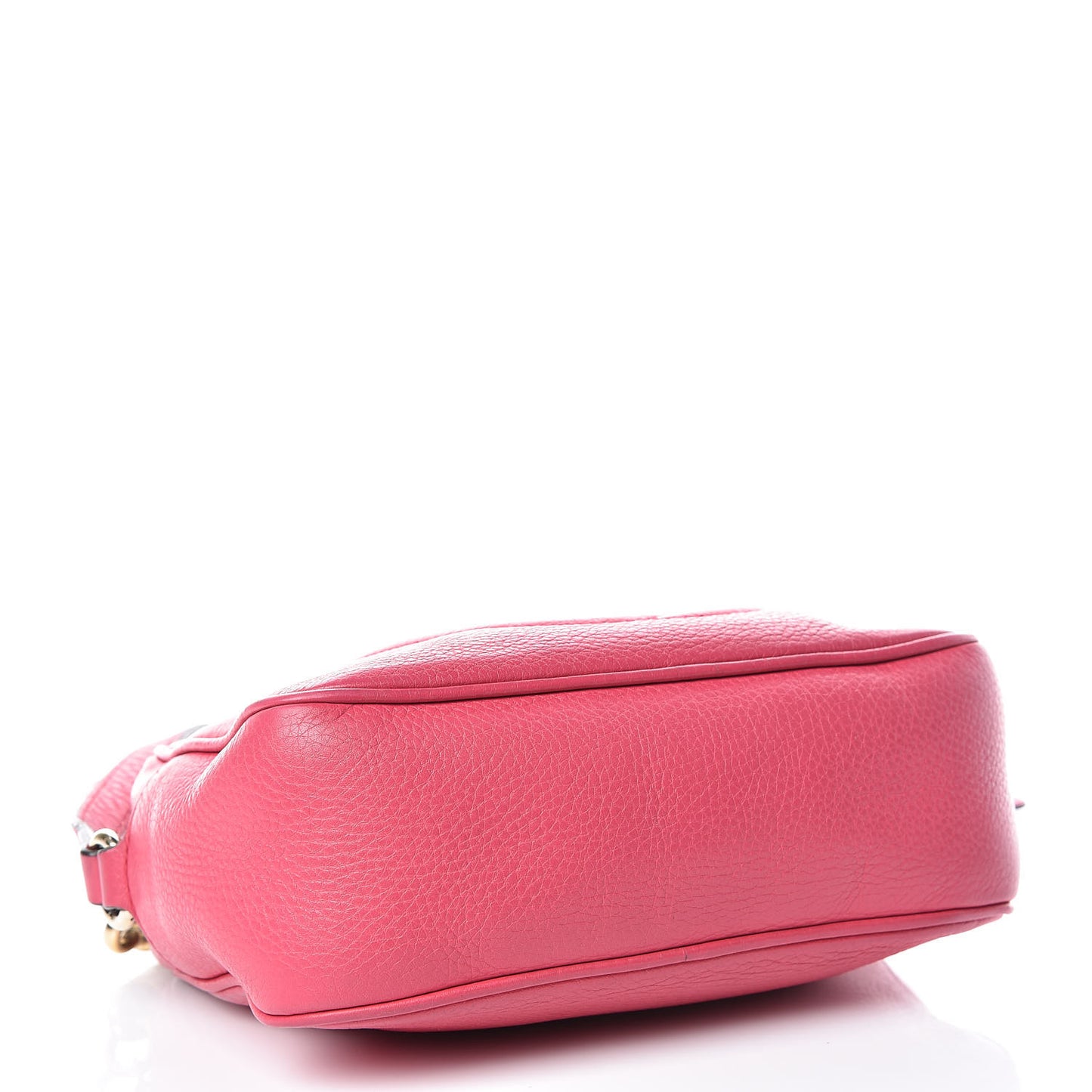 Pebbled Calfskin Small Soho Disco Bag Bright Bougainvillea