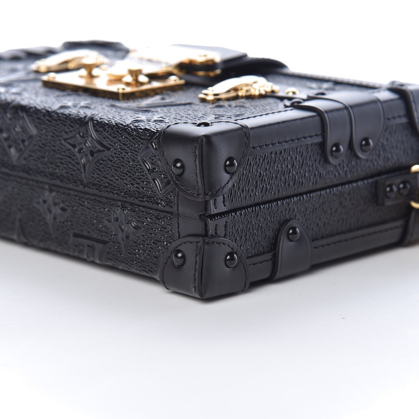 Midnight Canvas Petite Malle Black