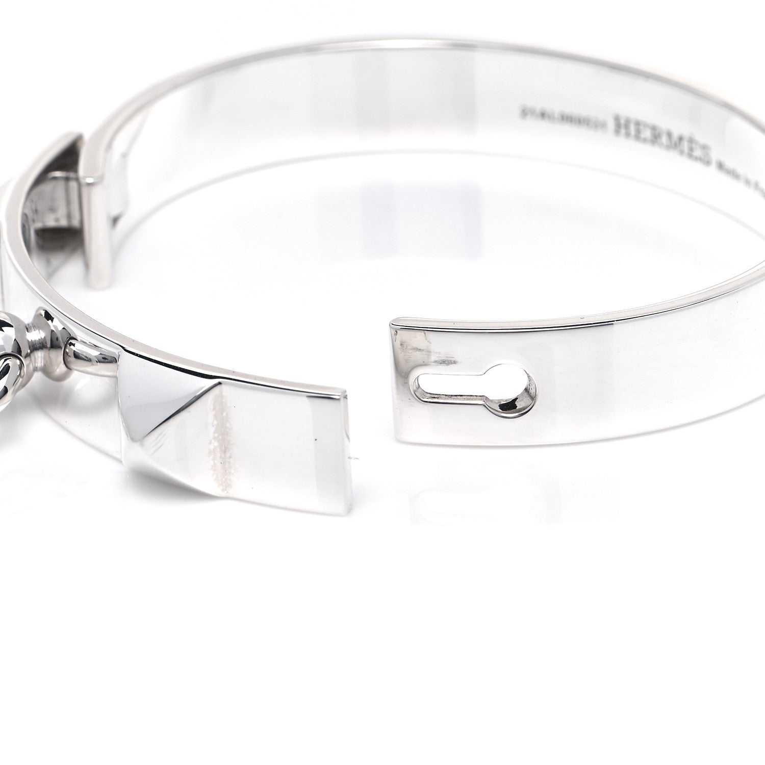 Hermes Sterling Silver PM Collier De Chien Bracelet LG 4 of 6