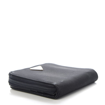 Prada Tessuto Nylon Compact Zip Around Wallet Black 4 of 6