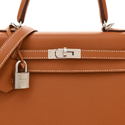 Hermes Epsom Kelly Sellier 25 Gold 8 of 11