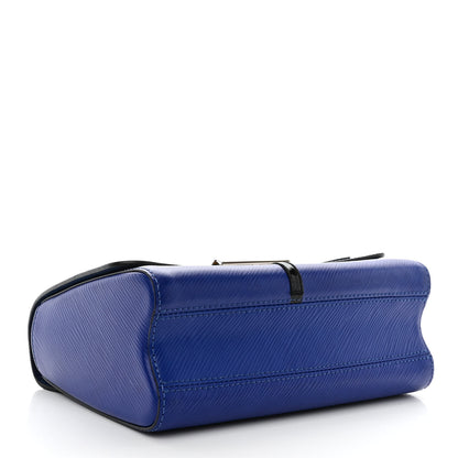 Louis Vuitton Epi Flamingo Twist Shoulder Bag MM Blue 4 of 10