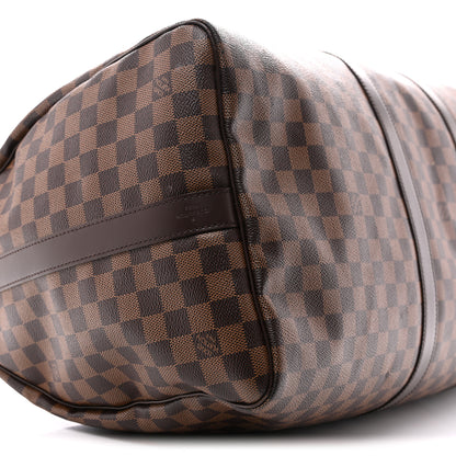 Louis Vuitton Damier Ebene Keepall Bandouliere 55 8 of 12
