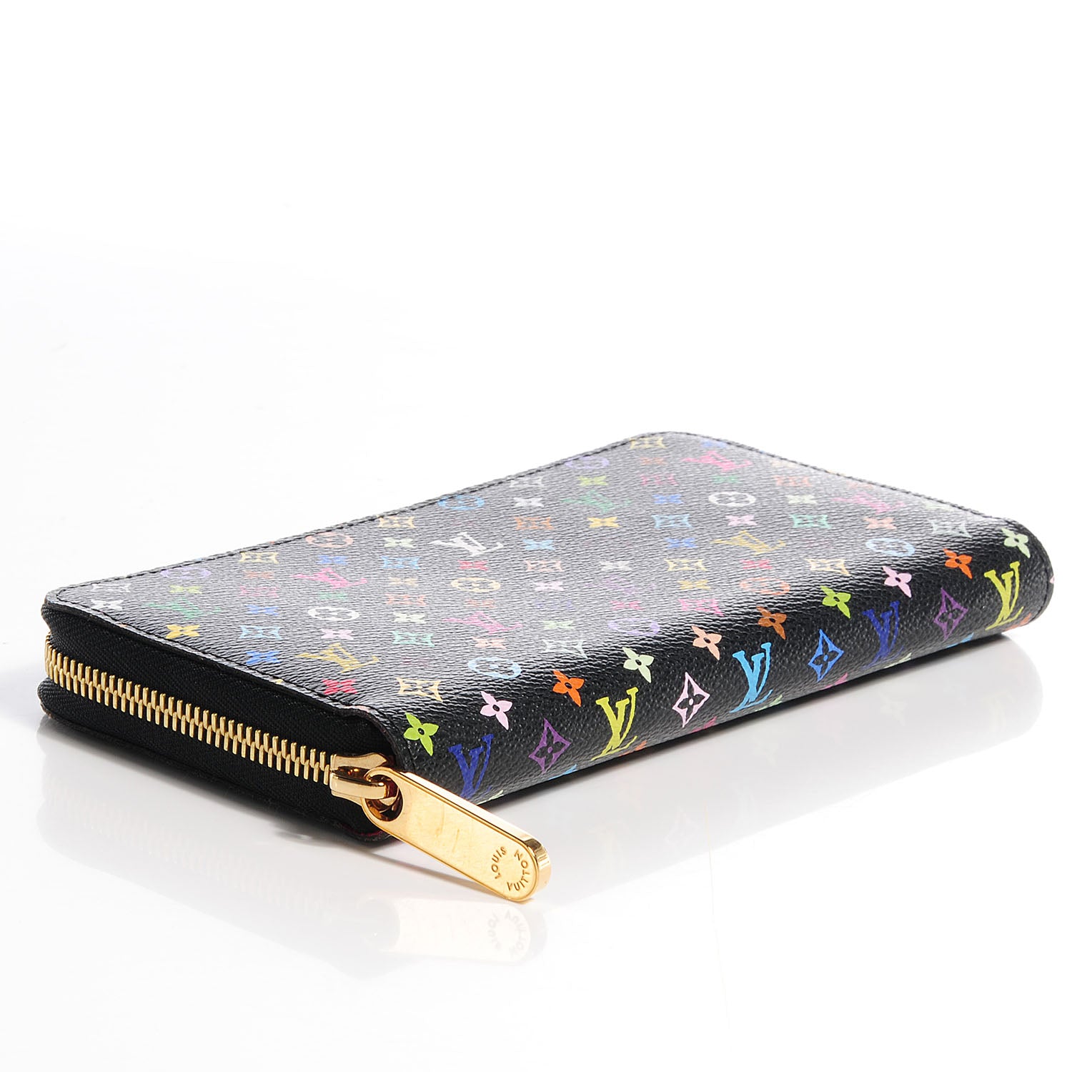 Louis Vuitton Monogram Multicolor Zippy Wallet Black Grenade 4 of 8