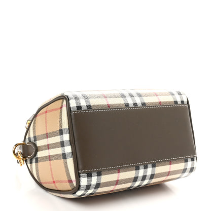 Burberry Vintage Check Mini Bowling Bag Military 4 of 10