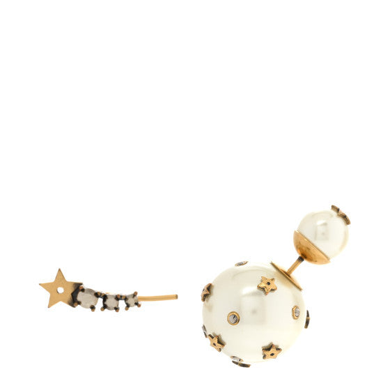 Christian Dior Pearl Crystal Mise En Dior Tribal Earrings 1 of 4