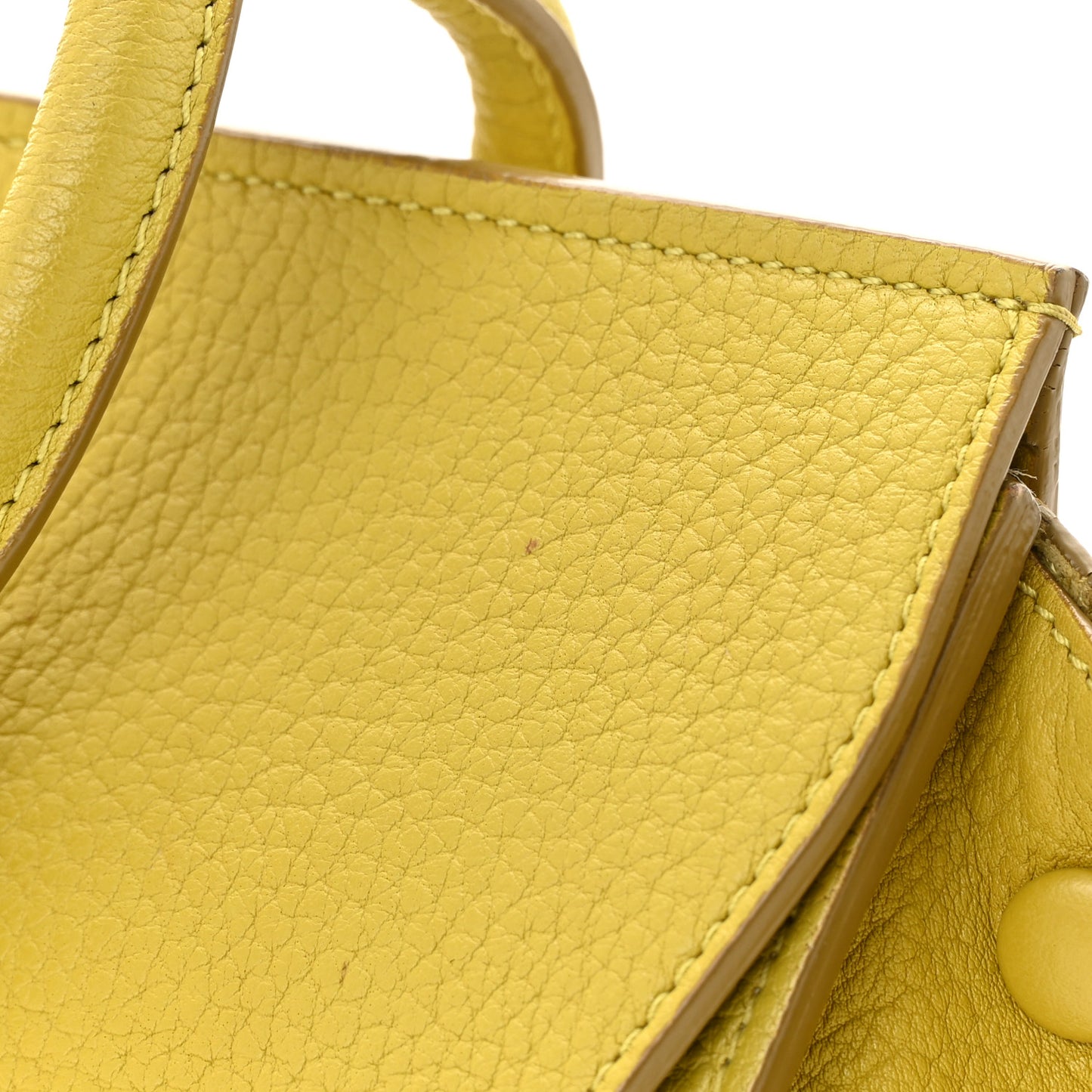 Crisped Calfskin Mini Tie Knot Tote Chartreuse