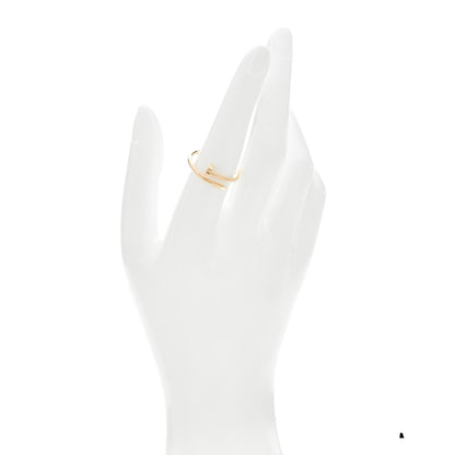 Cartier 18K Yellow Gold Small Juste Un Clou Ring 56 7.5 2 of 5