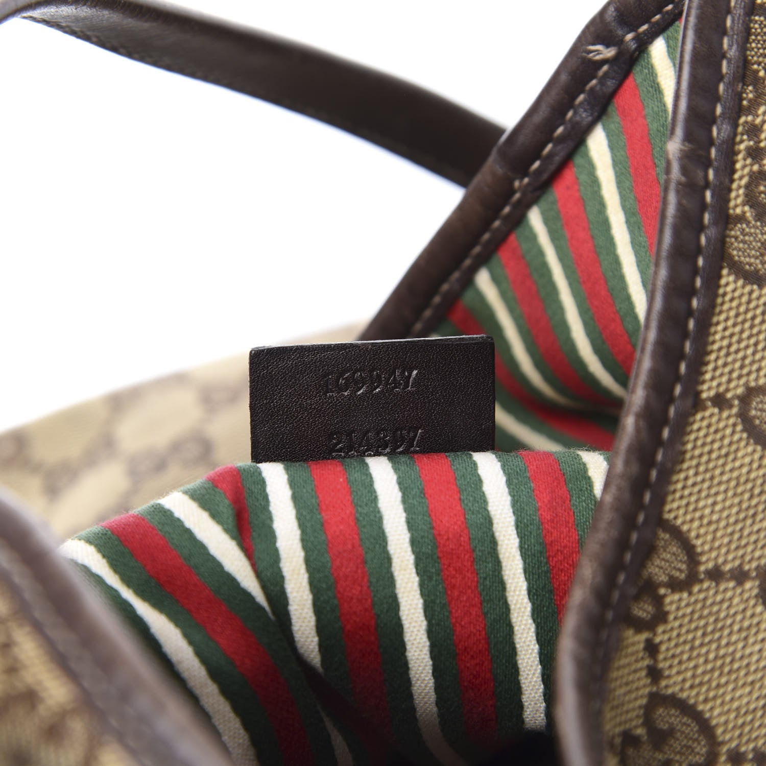 Gucci Monogram Medium New Britt Hobo Dark Brown 7 of 12