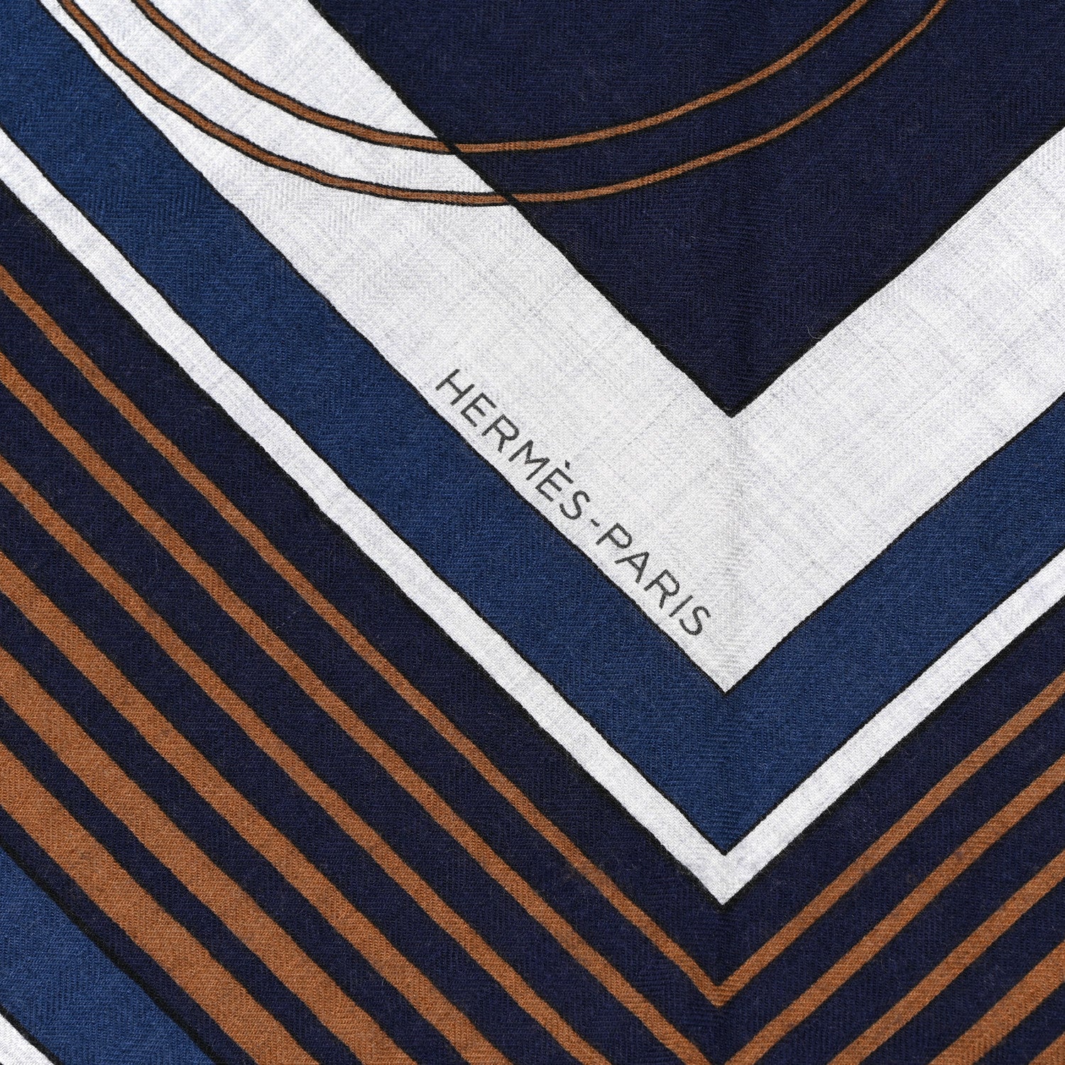 Hermes Cashmere Silk Ex-Libris Triangle Scarf 3 of 3