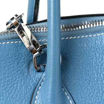 Hermes Taurillon Clemence Bolide 35 Bleu Jean 20 of 24