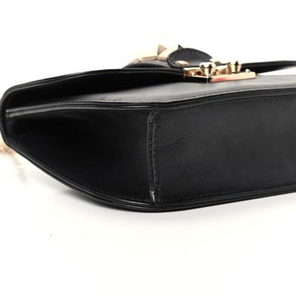 Valentino Garavani Vitello Small Glam Lock Rockstud Flap Black 6 of 8