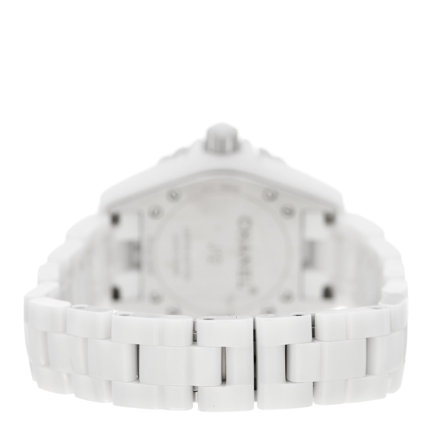 Chanel Stainless Steel Ceramic 33mm J12 Mirror Quartz Watch White 3 of 5