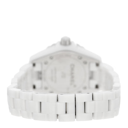 Chanel Stainless Steel Ceramic 33mm J12 Mirror Quartz Watch White 3 of 5