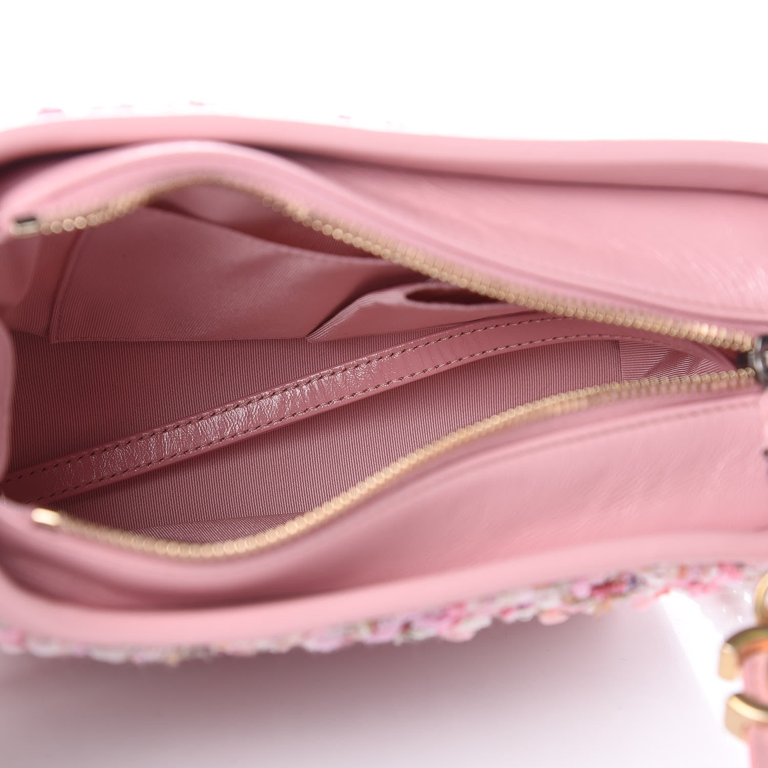 Chanel Tweed Calfskin Small Gabrielle Hobo Light Pink 5 of 11