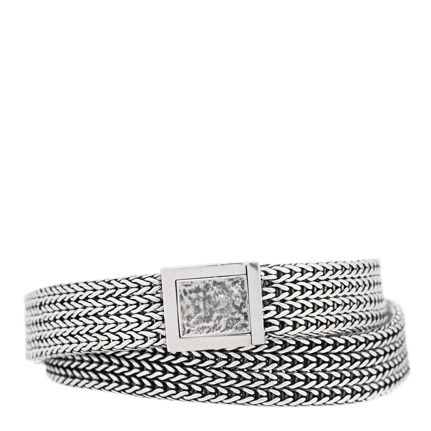 John Hardy Sterling Silver Double Wrap Bracelet 2 of 3