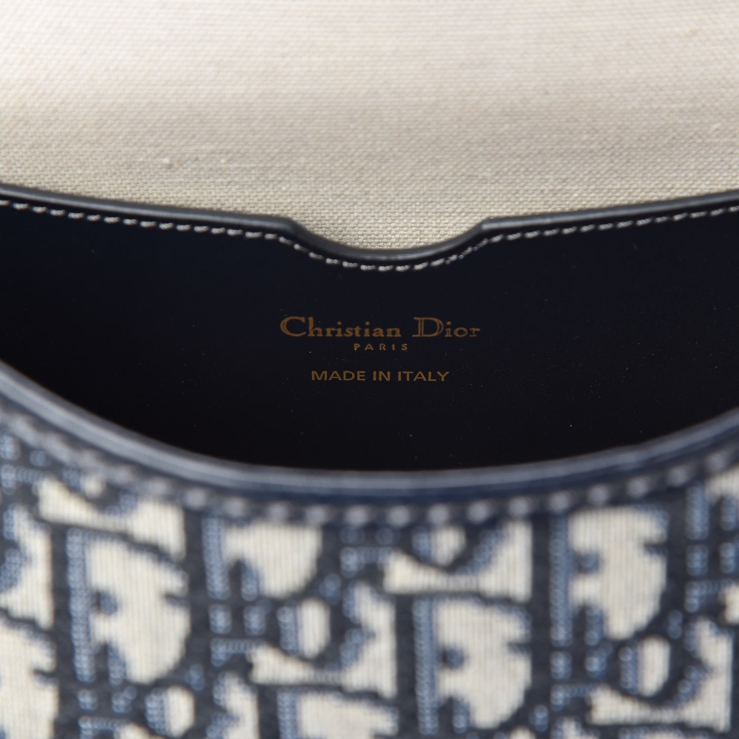 Christian Dior Oblique Crossbody Navy Blue 6 of 8