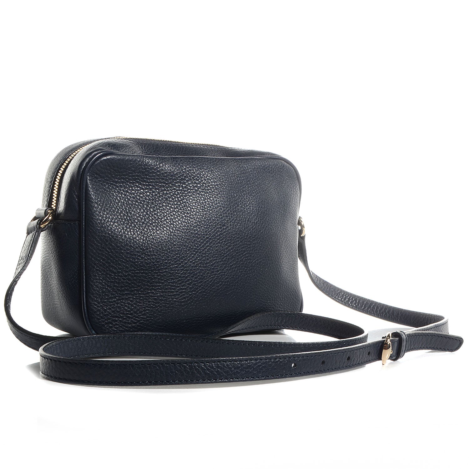 Gucci Pebbled Calfskin Small Soho Disco Bag Blue 3 of 8