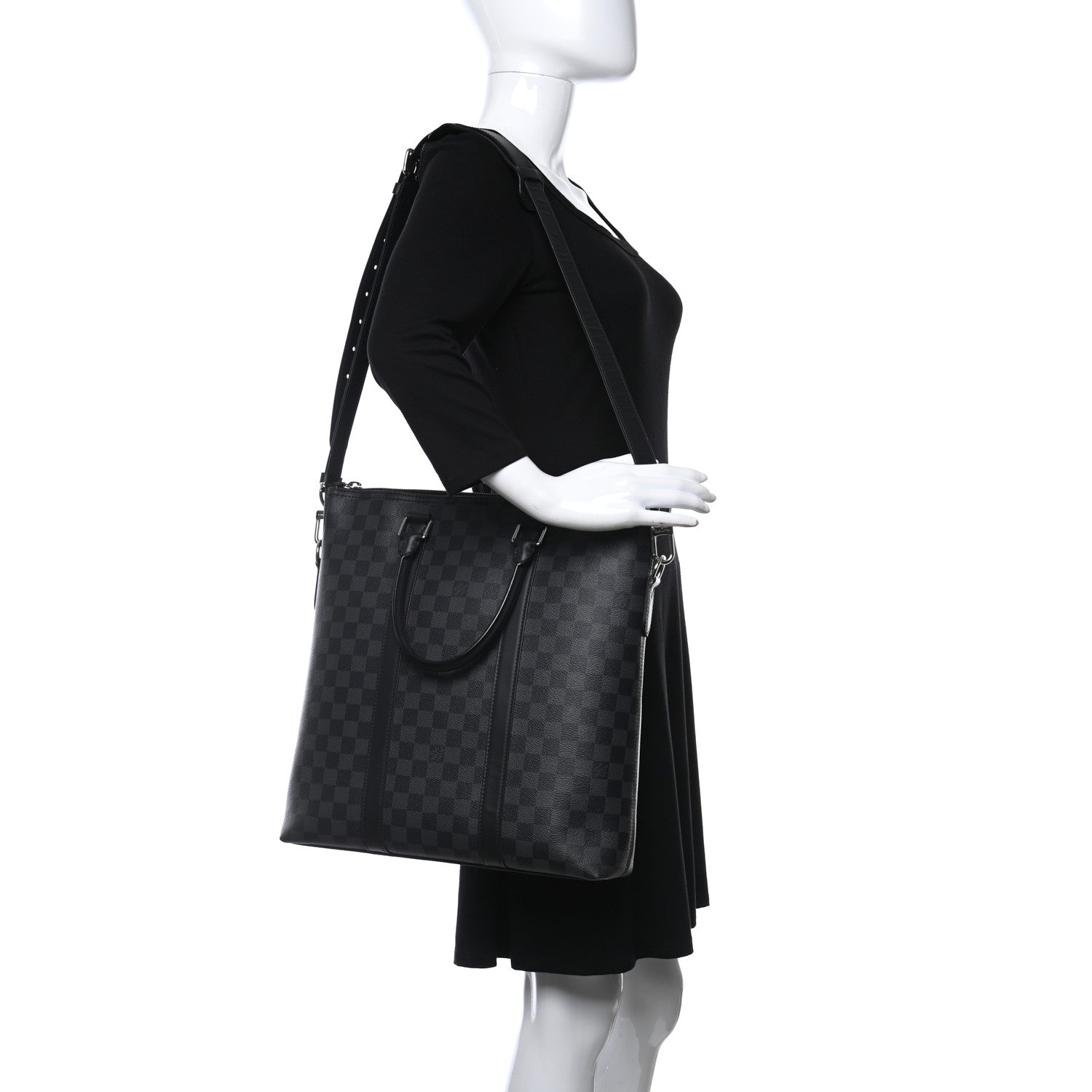 Louis Vuitton Damier Graphite Anton Tote 3 of 9